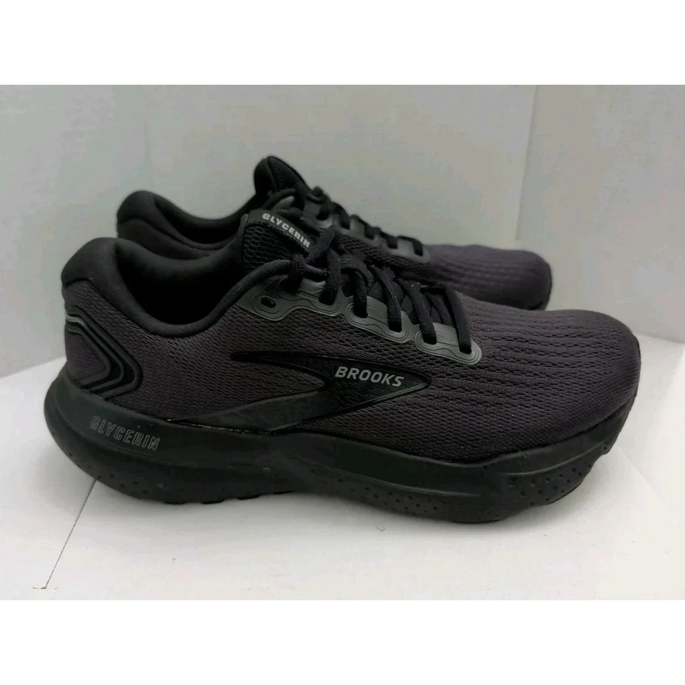 Brooks Glycerin 21 Black Running Shoes DNA LOFT 1204081B020 Men's 9.5 2E Wide